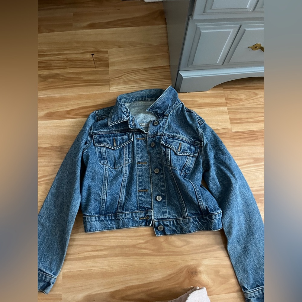 Brandy cropped jean jacket